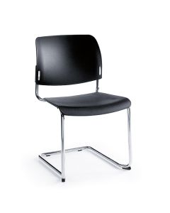 ProfiM Bit 550V Freischwinger, Sitz und Rückenlehne aus Kunststoff