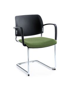 ProfiM Bit 560V Freischwinger, Sitz gepolstert und Rücken aus Kunststoff