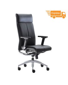 @office Top 40011 Ledersessel mit hoher Rückenlehne und Kopfstütze