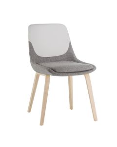 Brunner Crona 6377 Polsterstuhl mit Vierfußgestell aus Holz