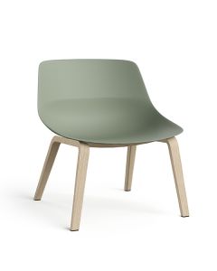 Brunner Crona Light Lounge 6357 Loungesessel mit Vierfußgestell aus Holz