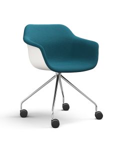Brunner Crona Light Touch 6313/T Kunststoffsessel mit Spinnenfußgestell und Rollen