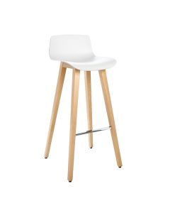 Brunner Due 3801 Barhocker mit Vierfußgestell aus Holz