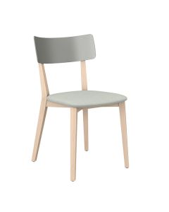 Brunner Due 3818 Stapelstuhl mit Vierfußgestell aus Holz