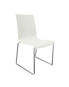 Brunner Fina 6454 Stapelstuhl mit Kufengestell und Kunststoffschale