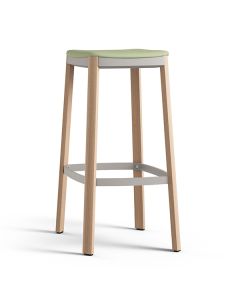 Brunner Nate 7611 Barhocker mit Vierfußgestell und Sitz gepolstert