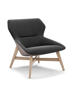 Brunner Ray Lounge 9245 Loungesessel mit Vierfußgestell aus Holz