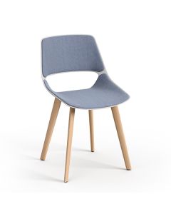 Brunner Scoop 4803 Schalenstuhl mit Vierfußgestell aus Holz