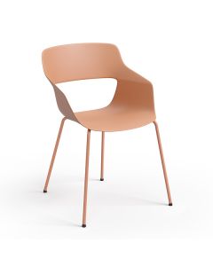 Brunner Scoop 4812 Schalenstuhl mit Vierfußgestell und Armlehnen