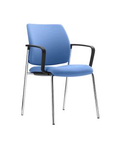 Dauphin Clynn CL 7305 Stuhl mit Vierfußgestell und mittelhoher Polsterrückenlehne