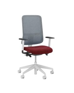 Nowy Styl Utila Mesh Grey Drehstuhl mit Netzrückenlehne