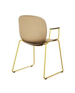 ProfiM Noor 6065 Stuhl mit Kufengestell und Holzschale