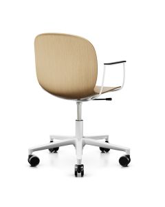 ProfiM Noor 6075 Stuhl mit 5-Arm-Fußkreuz und Holzschale