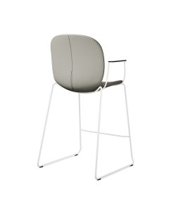 ProfiM Noor 6085SB Stuhl mit Sitz und Rücken gepolstert, Vierfußgestell und Schale aus Holz