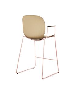 ProfiM Noor Up 6095 Barhocker mit Kufengestell und Holzschale