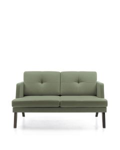 ProfiM October 21 Sofa 2-er mit Vierfußgestell und niedriger Rückenlehne