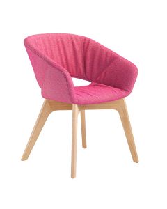 Züco Averio XS AV 0736 Loungesessel mit Vierfußgestell aus Holz