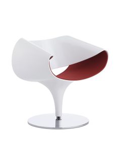 Züco Perillo PE 0831 Loungesessel mit Tellerfuss und Kunststoffschale