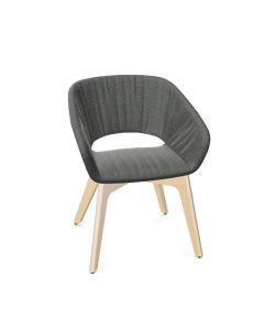 Züco Averio XS AV 0736 Loungesessel mit Vierfußgestell aus Holz