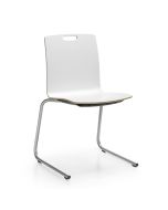 ProfiM Com K12V2 Besucherstuhl mit C-Fußgestell und Holzschale