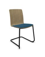ProfiM Com K22V1 Freischwinger mit Holzschale und Sitz gepolstert