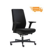 @office Concept 2 10050 Black Edition Drehstuhl mit höhenverstellbarer Rückenlehne