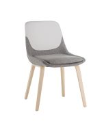 Brunner Crona 6377 Polsterstuhl mit Vierfußgestell aus Holz
