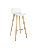 Brunner Due 3801 Barhocker mit Vierfußgestell aus Holz
