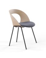 Brunner Mudra 8814 Stapelstuhl mit Vierfußgestell und Sitz gepolstert