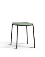 Brunner Nate S 7649 Sitzhocker mit Vierfußgestell und Sitz gepolstert