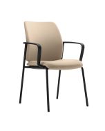 Dauphin Clynn CL 7301 Stuhl mit Vierfußgestell und hoher Polsterrückenlehne