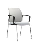 Dauphin Clynn CL 7311 Stuhl mit Vierfußgestell und hoher Netzrückenlehne