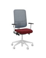 Nowy Styl Utila Mesh Grey Drehstuhl mit Netzrückenlehne