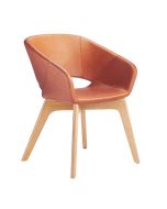 Züco Averio XS AV 0726 Loungesessel mit Vierfußgestell aus Holz