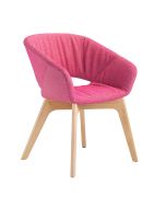 Züco Averio XS AV 0736 Loungesessel mit Vierfußgestell aus Holz