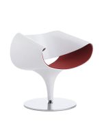 Züco Perillo PE 0831 Loungesessel mit Tellerfuss und Kunststoffschale