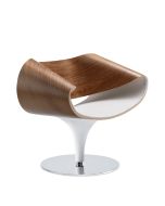 Züco Perillo PE 0834 Loungesessel mit Tellerfuss und Holzschale