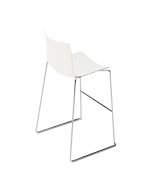 Arper Catifa 46 0471 Barhocker mit Kufengestell - Schale weiß (auf Lager)