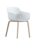 Brunner Crona Light 6317/A Kunststoffsessel mit Vierfußgestell aus Holz