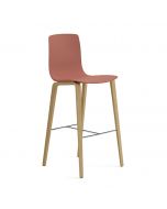 Arper Aava 02 7608 Barhocker mit Vierfußgestell aus Holz Höhe 110 cm
