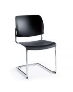 ProfiM Bit 550V Freischwinger, Sitz und Rückenlehne aus Kunststoff