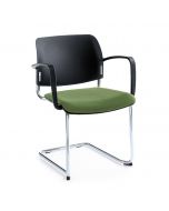 ProfiM Bit 560V Freischwinger, Sitz gepolstert und Rücken aus Kunststoff