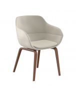 Brunner Crona 6367/A Polstersessel mit Vierfußgestell aus Holz