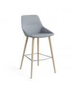Brunner Ray Soft 9643 Barhocker mit Vierfußgestell aus Holz