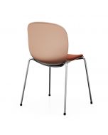 ProfiM Noor 6050S Stuhl mit Vierfußgestell, Kunststoffschale und Sitz gepolstert