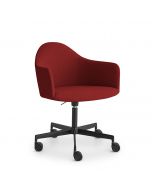 Lapalma Edit S575 Sessel mit flachem fünfstrahligem Drehgestell aus Alu, höhenverstellbar