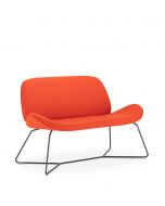Nowy Styl Tilkka CFSX-ROD Sofa mit X-Fuß Kufengestell