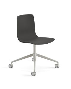 Arper Aava 02 7604 Stuhl mit festem Sternfußgestell und Rollen