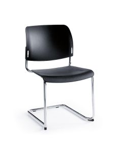 ProfiM Bit 550V Freischwinger, Sitz und Rückenlehne aus Kunststoff