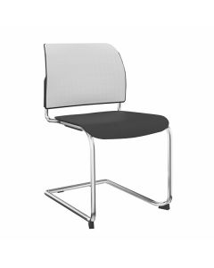 ProfiM Bit 555V Freischwinger, Sitz aus Kunststoff und Netzrücken